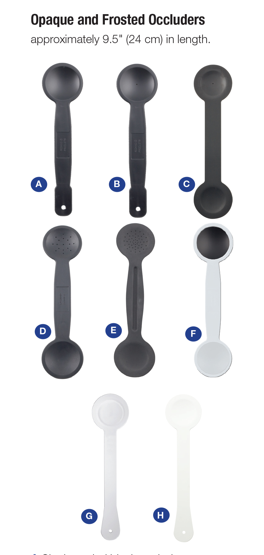 Opaque and Frosted Occluders