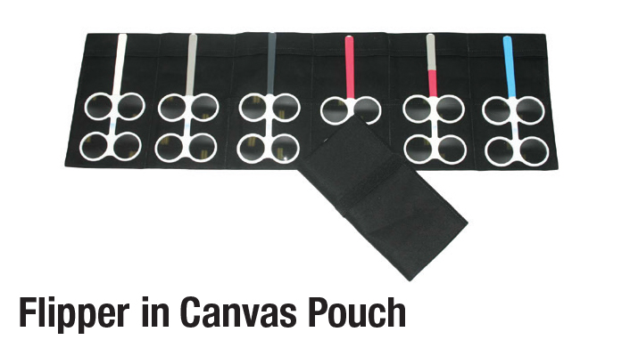 Flipper in Canvas Pouch