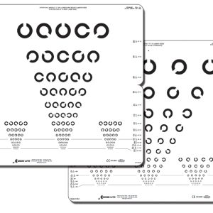 8 Position Landolt C Folding Wall Chart (10 feet/3 meters)