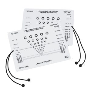 8 Position Landolt C Near Vision Card (16 inches/40 centimeters)
