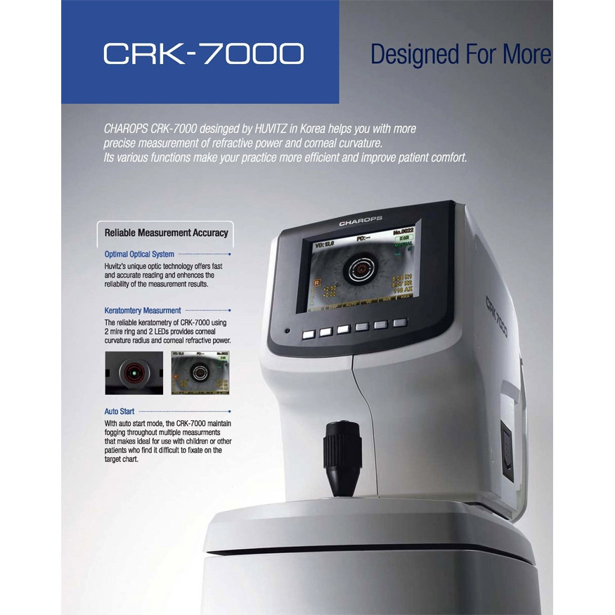 Huvitz CRK-7000 Auto Ref/Keratometer - Image 2