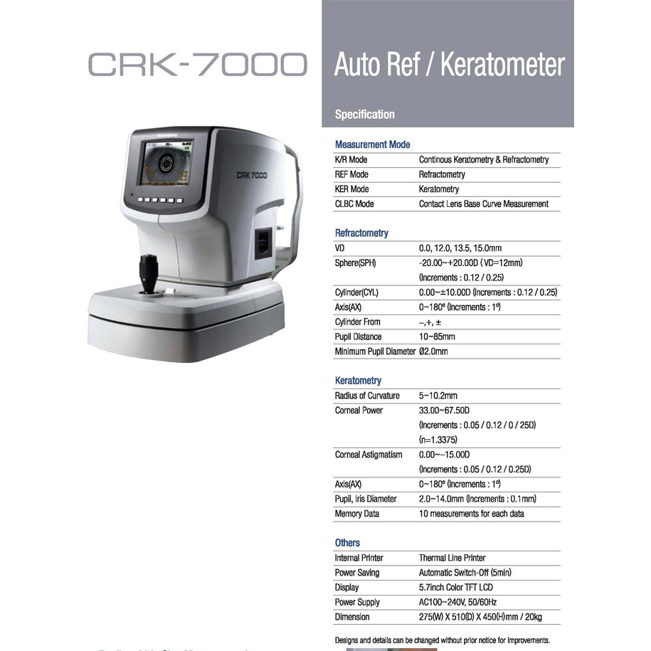 Huvitz CRK-7000 Auto Ref/Keratometer - Image 4
