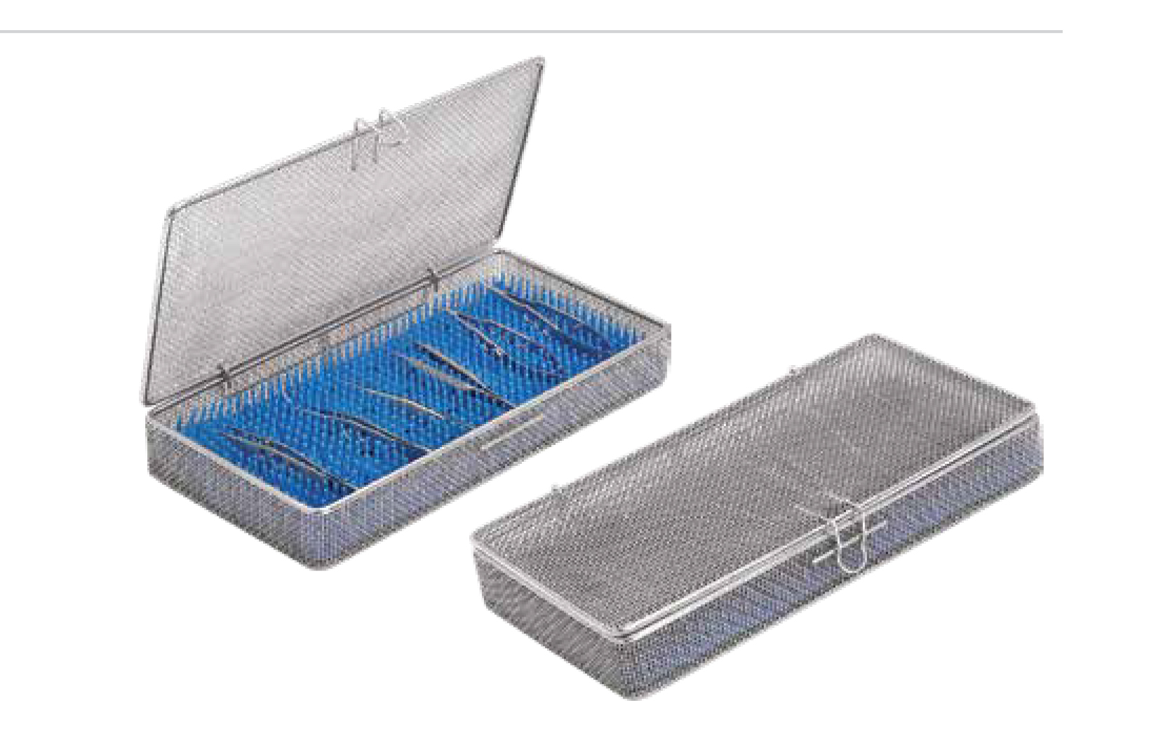 Fine Mesh Trays for Micro Instruments with Silicon Mat
