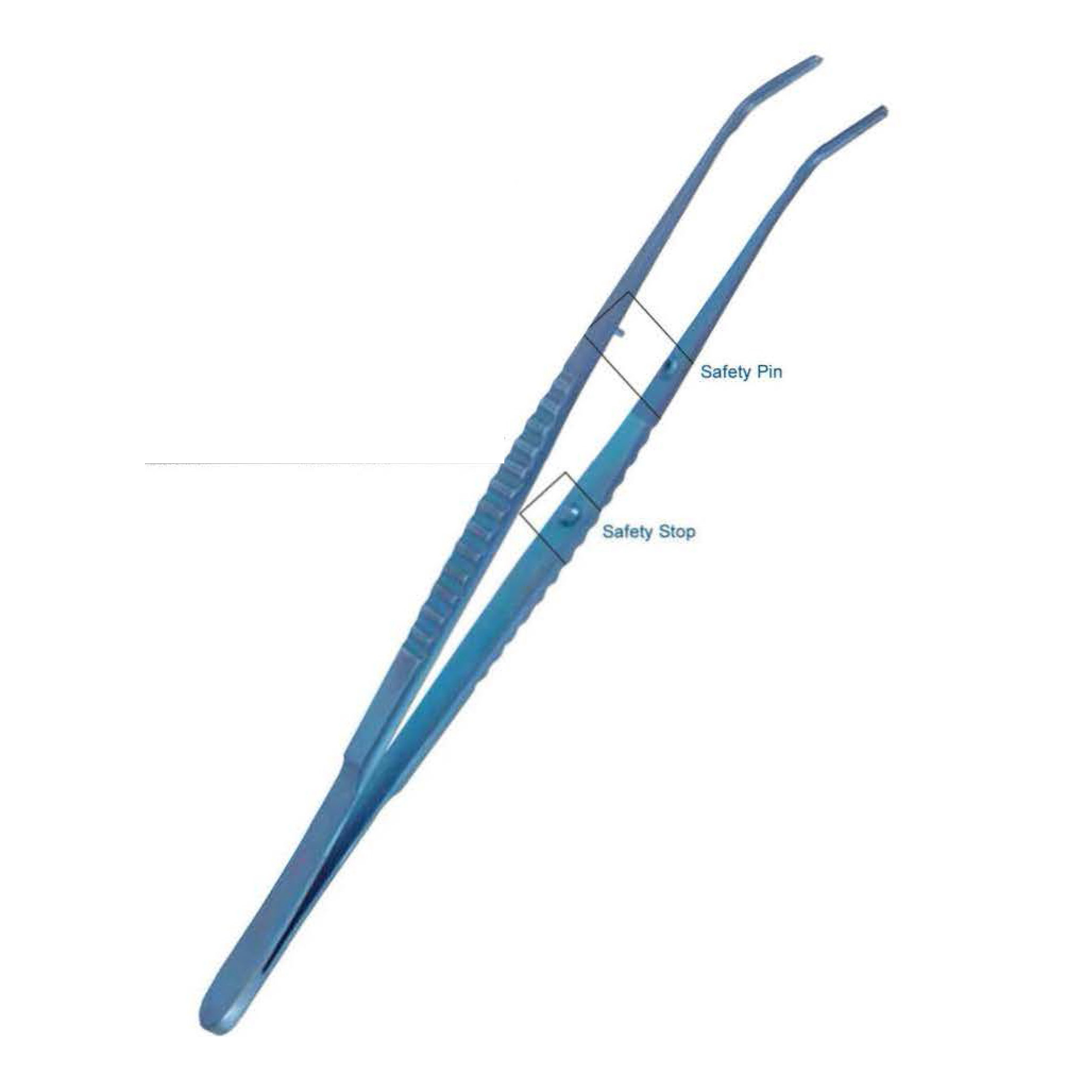 Atraumatic Titanium Tissue and Vascular Forceps (Angled)
