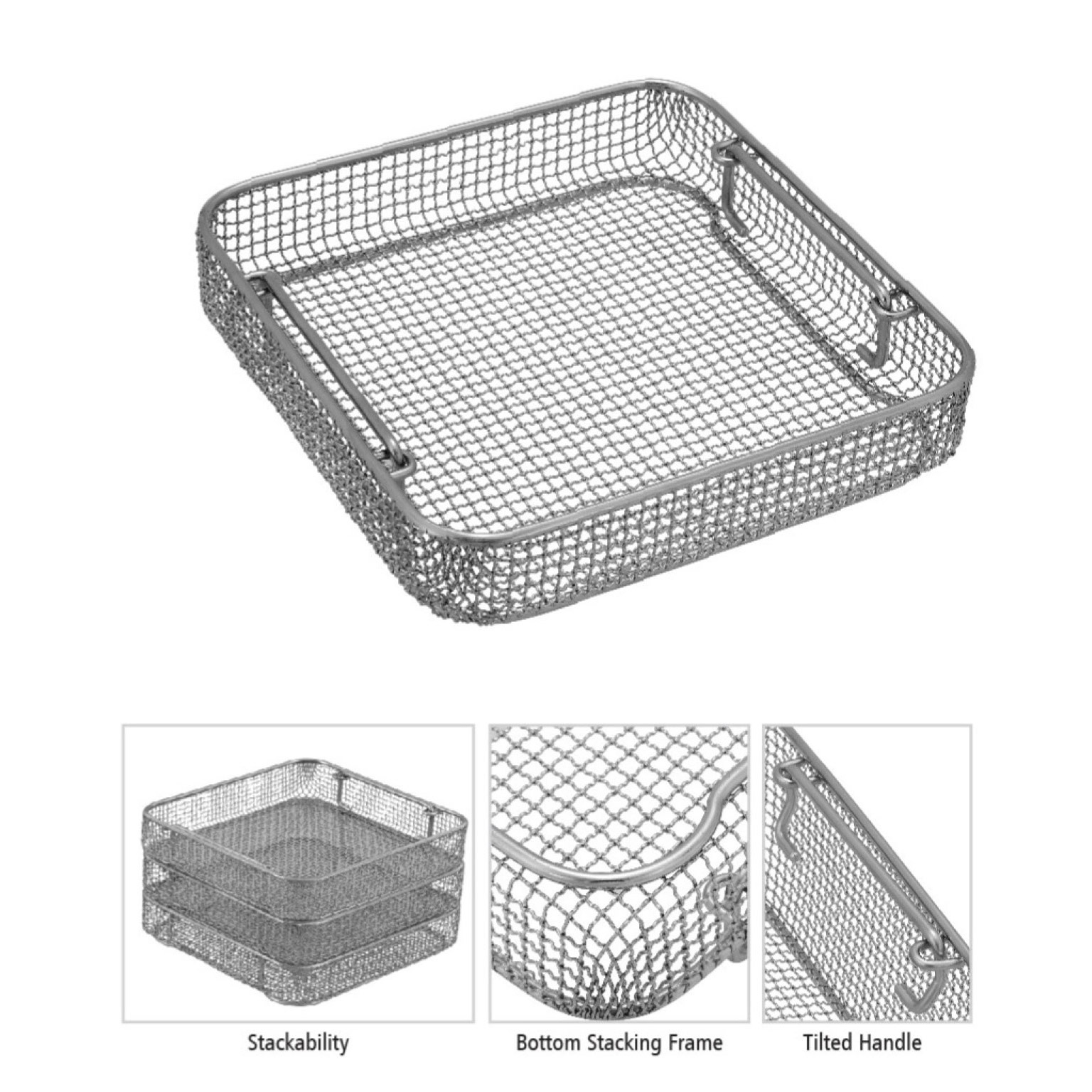 Crimped Wire Mesh Baskets