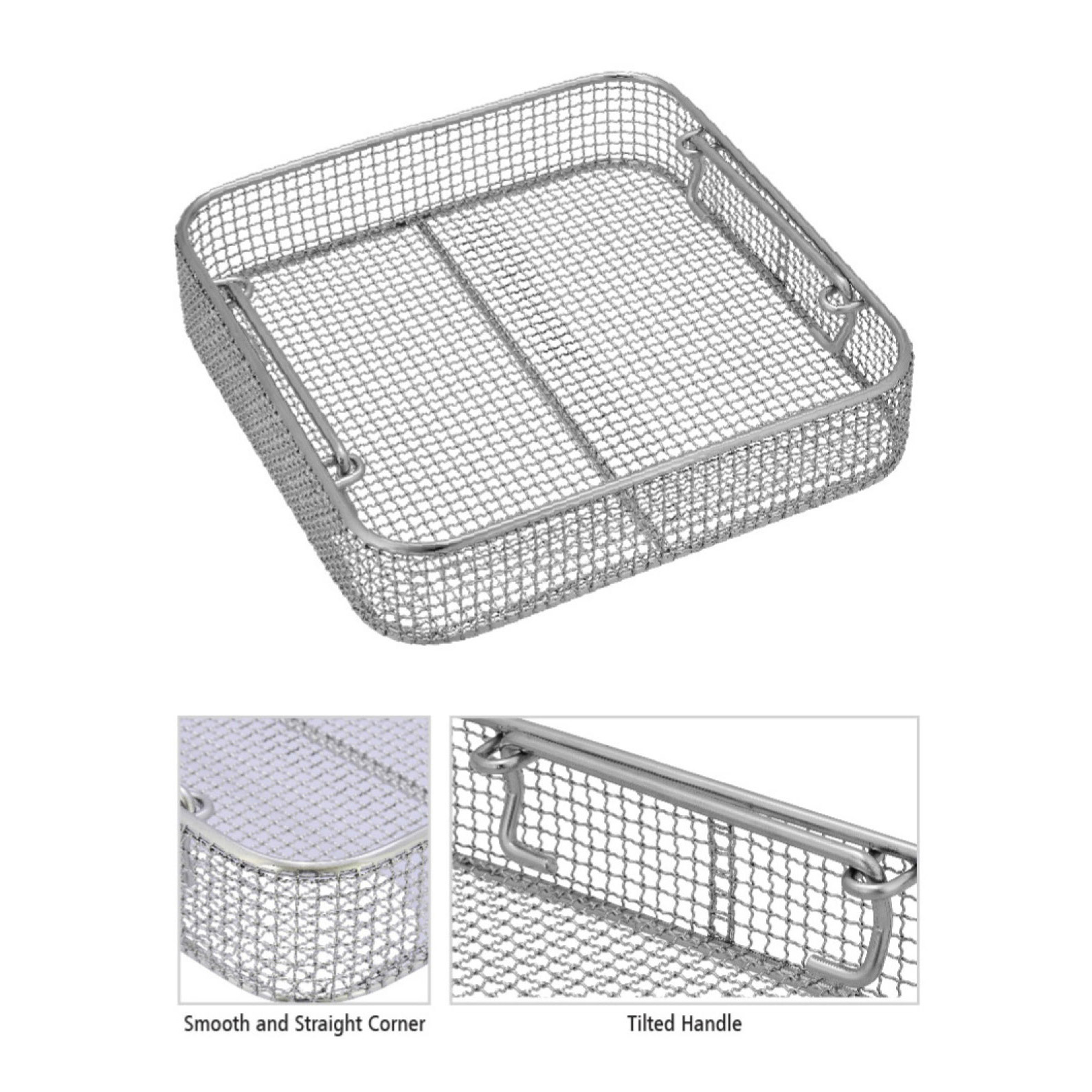 Classic Crimped Wire Mesh Baskets