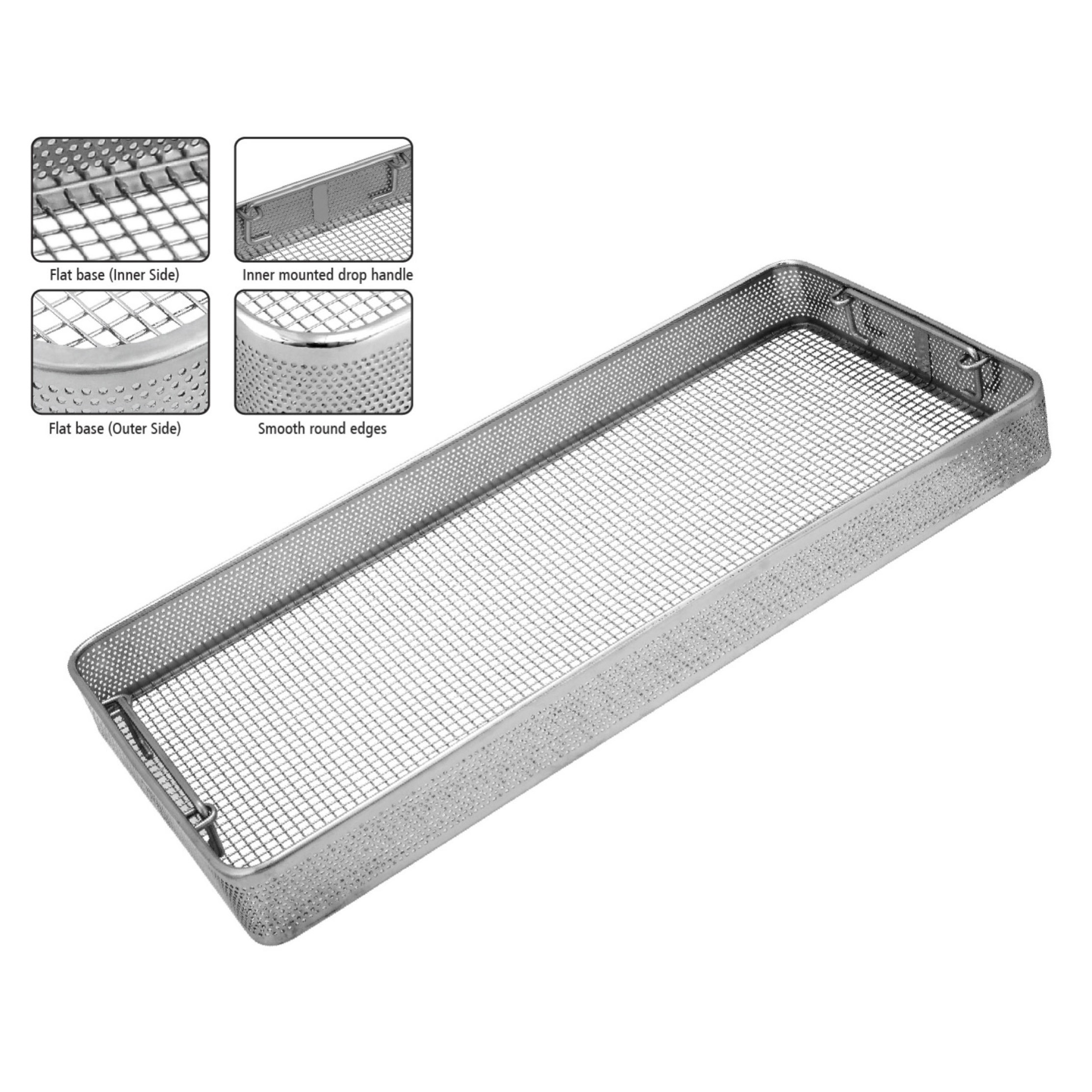 Side Perforated Basket Flat Base