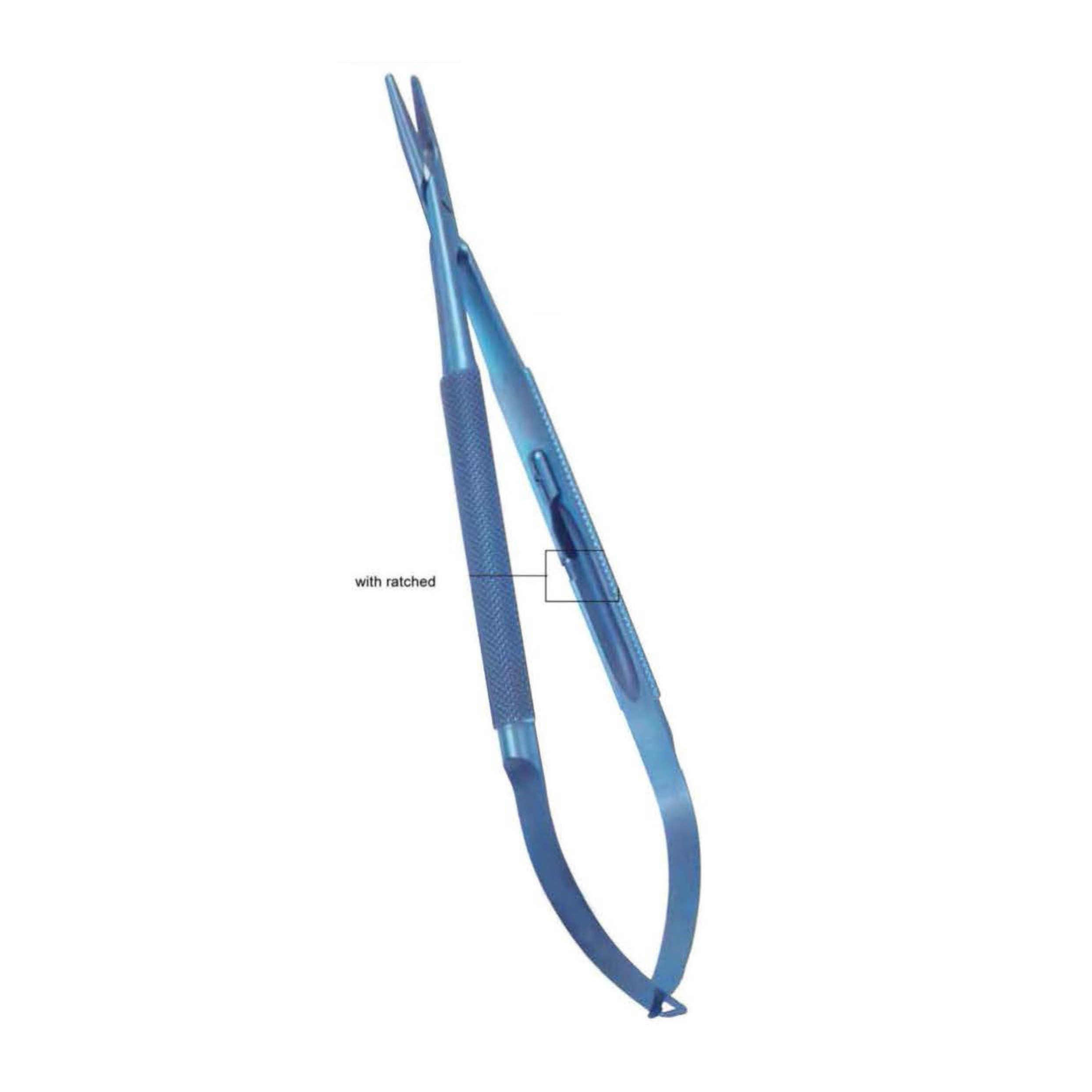 Micro Needle Holder, Titanium, Tiger