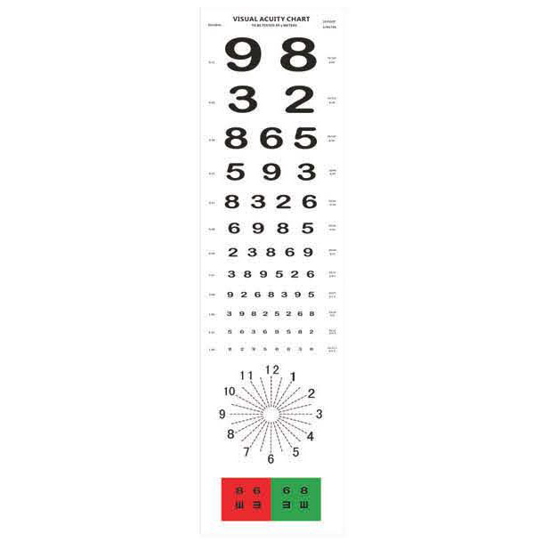 DV-12-LED Distance Visual Acuity Chart