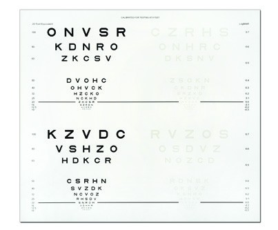 CSV1000CA Contrast Acuity (CA) Chart