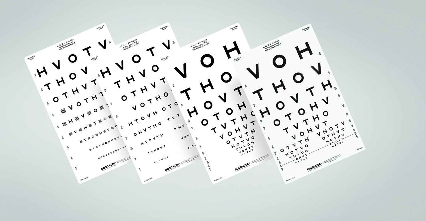 HOTV Test Set or Chart (10 feet/3 meters)