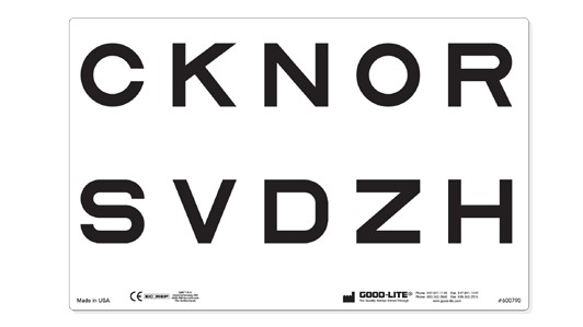 Sloan Letters Response Key