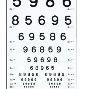 LEA NUMBERS Translucent Chart (10 feet/3 meters)