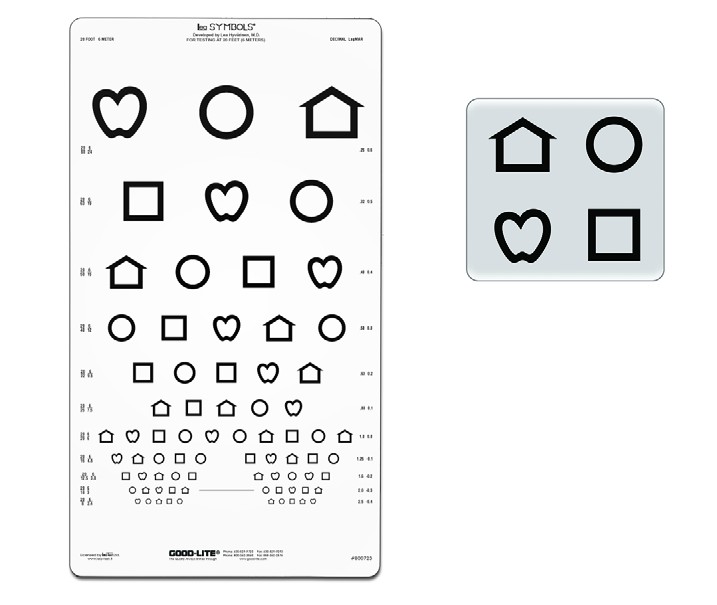 LEA SYMBOLS Set or Chart (20 feet/6 meters)