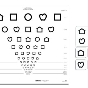 LEA SYMBOLS ETDRS Translucent Distance Charts (13 feet/4 meters)