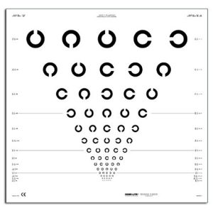 Landolt C ETDRS Translucent Distance Charts (13 feet/4 meters)