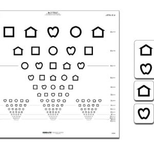 LEA SYMBOLS ETDRS Translucent Distance Chart (10 feet/3 meters)
