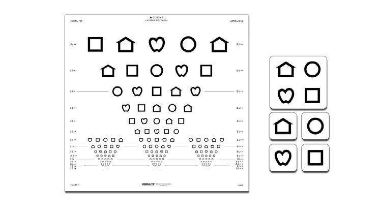 LEA SYMBOLS ETDRS Translucent Distance Chart (10 feet/3 meters)