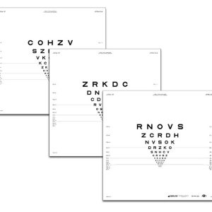 "2000" Series ETDRS Translucent Distance Charts (6.5 feet/2 meters)