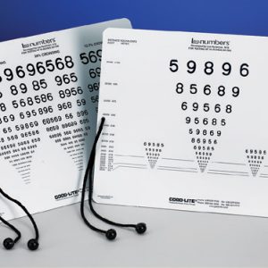 LEA NUMBERS Near Vision Card (16 inches/40 centimeters)