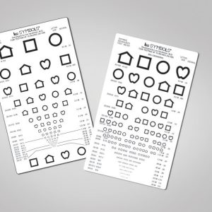 LEA SYMBOLS Pocket-Sized Near Vision Card (16 inches/40 centimeters)