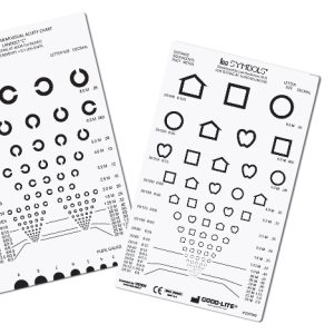 LEA SYMBOLS and Landolt C Pocket-Sized Near Vision Card