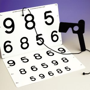 LEA NUMBERS Chart for Vision Rehabilitation (40 inches/1 meter)