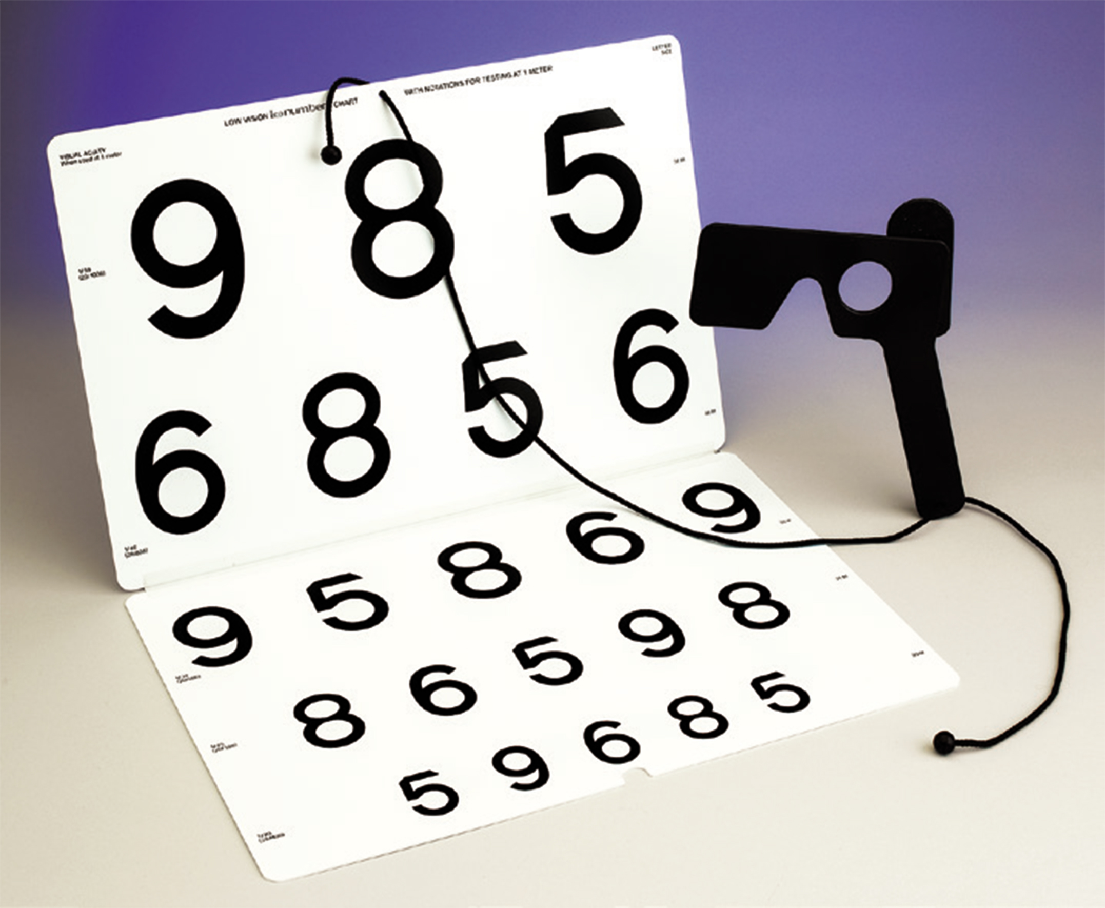 LEA NUMBERS Chart for Vision Rehabilitation (40 inches/1 meter)