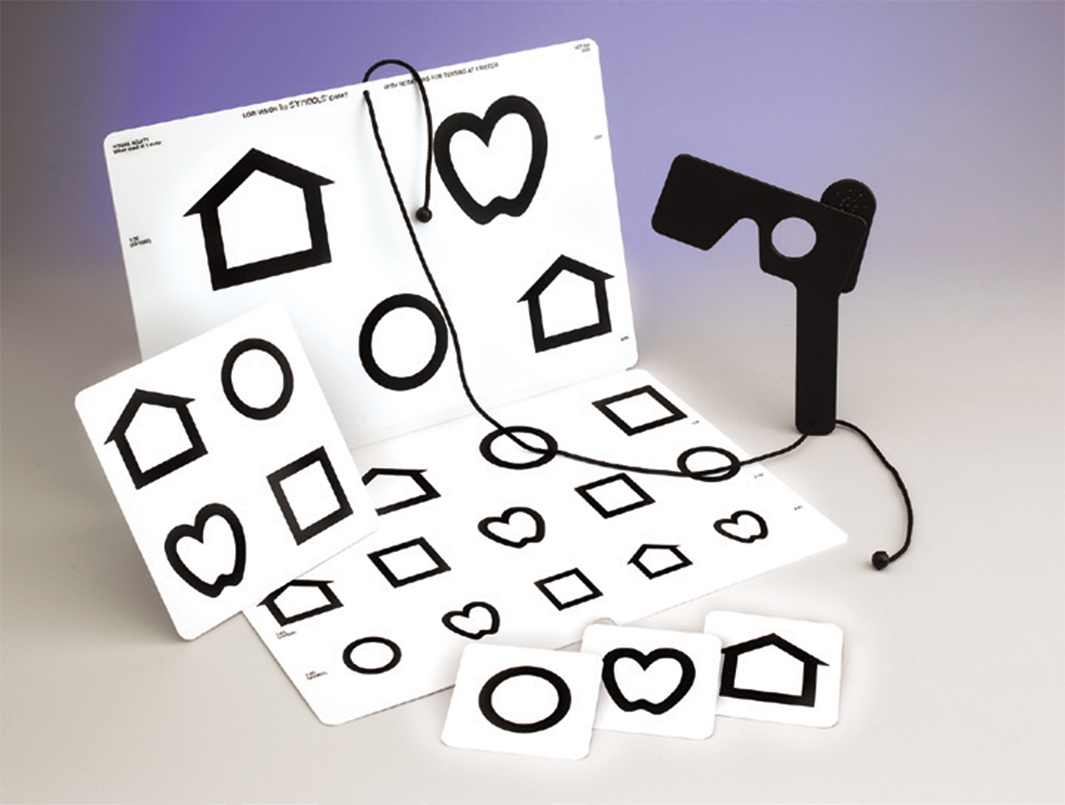 LEA SYMBOLS Chart for Vision Rehabilitation (40 inches/1 meter)