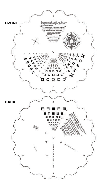 Phoropter Roto Chart 1 (Portuguese):