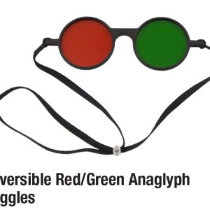Reversible Red/Green Anaglyph Goggles