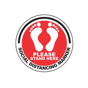 Floor Decal: Social Distancing Marker