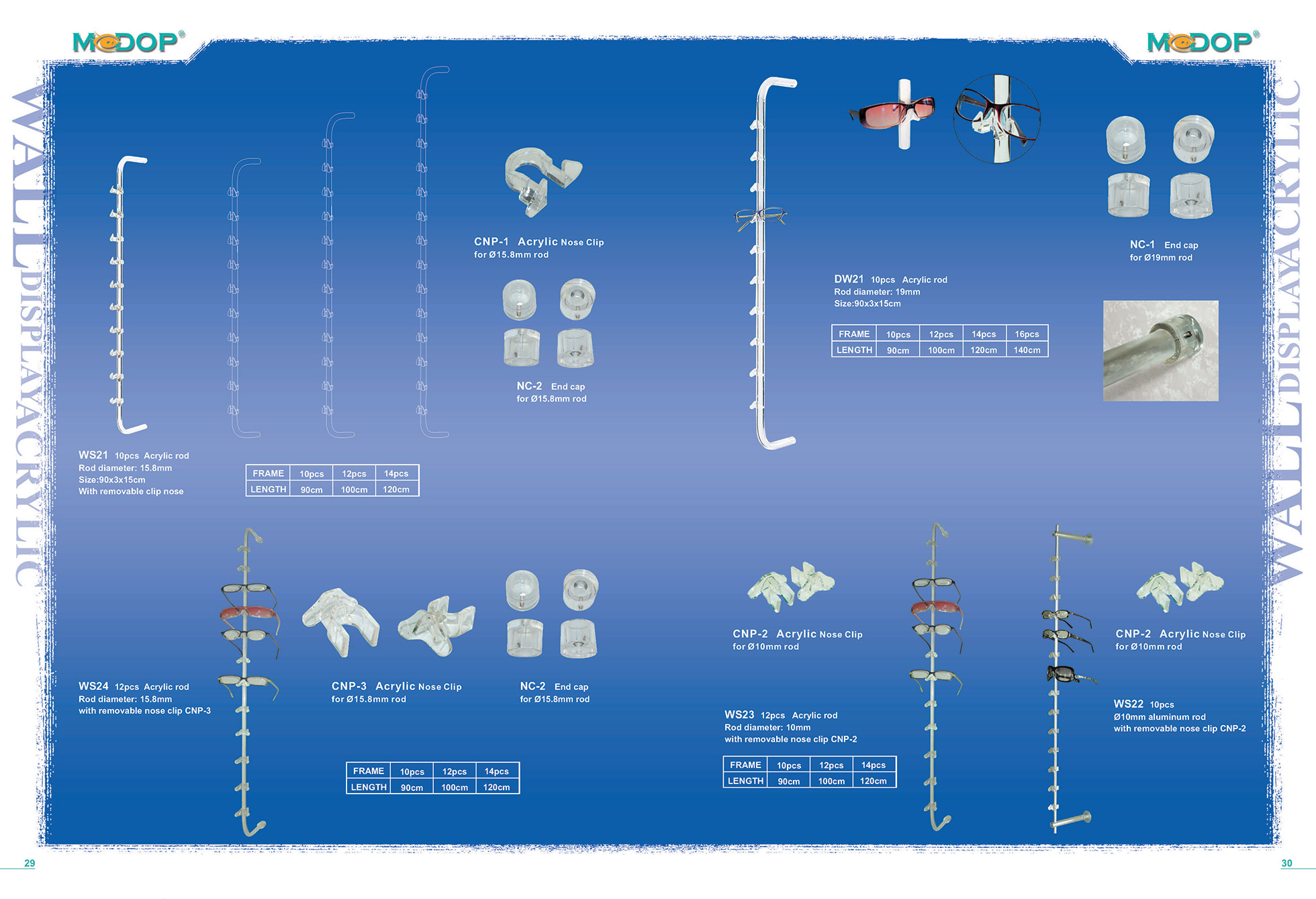 Plastic Frames Displays