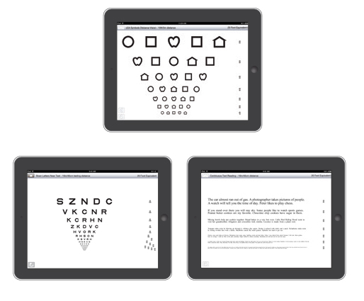 Near/Distance Vision Screening Testing