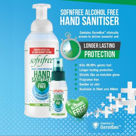 sofnfree Alchohol Free Hand Sanitiser